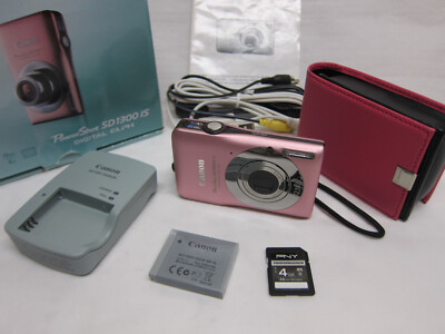PINK Canon PowerShot ELPH SD1300 IS / IXUS 105 12.1MP Compact Digital Camera   | eBay | eBay US