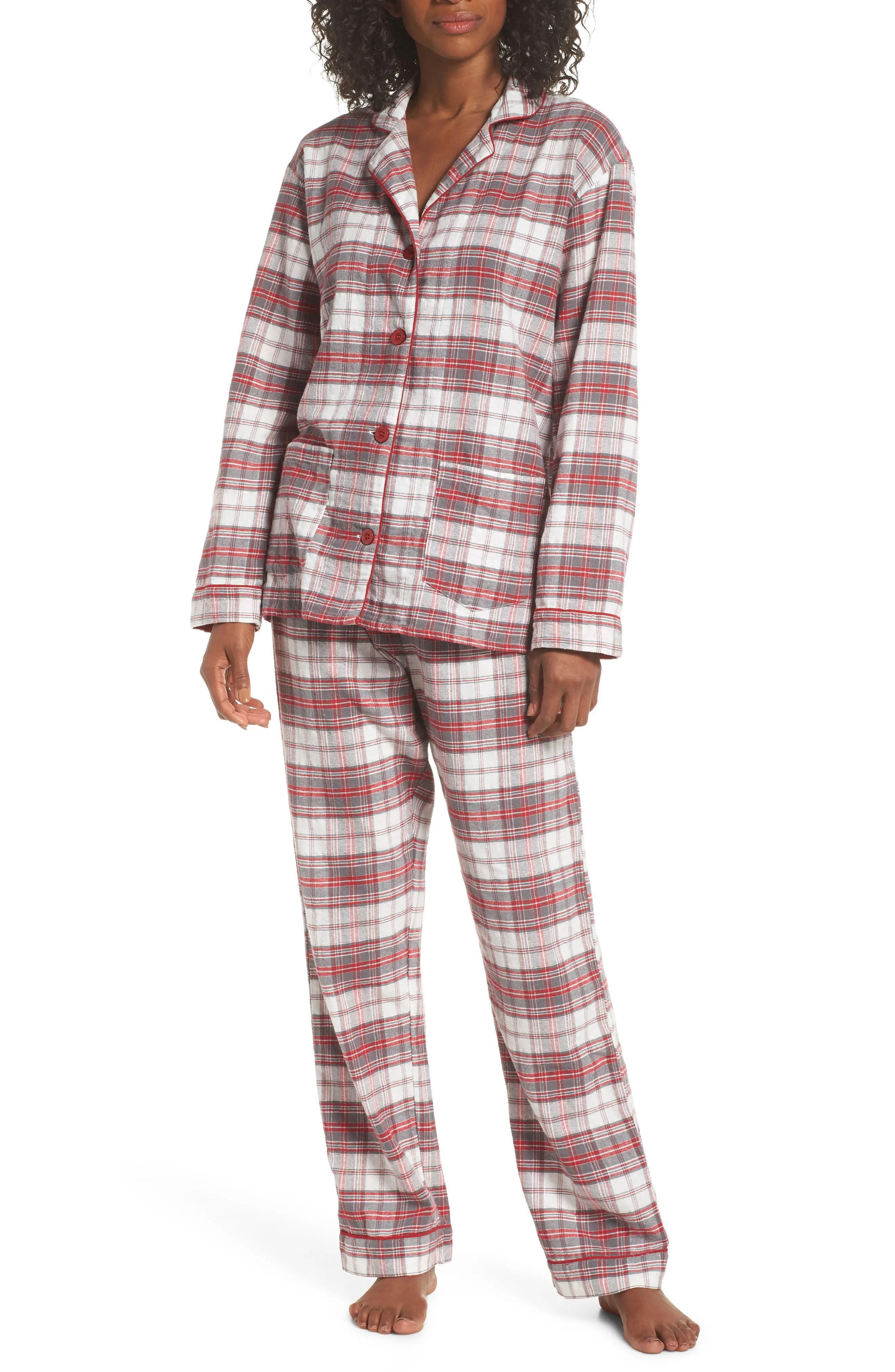 PJ Salvage Print Flannel Pajamas curated on LTK