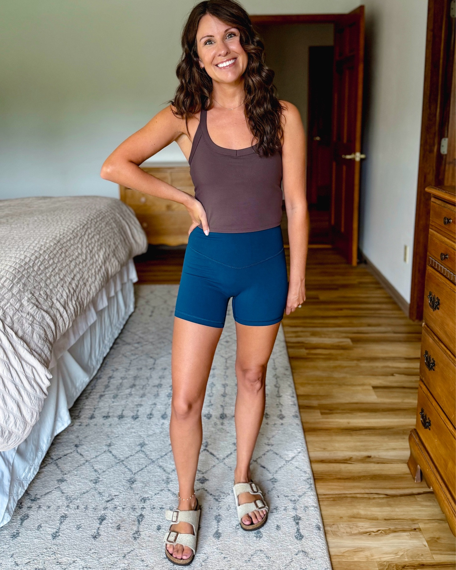 Amazon athletic try on: petite friendly

XS in all of it! These biker shorts have no front seam and are so comfy! Love the shorter length. The tanks are so comfy (they have a built in bra too!) and great for hiking. 

My sandals are size 36.

#LTKPetite #LTKActive #LTKSeasonal