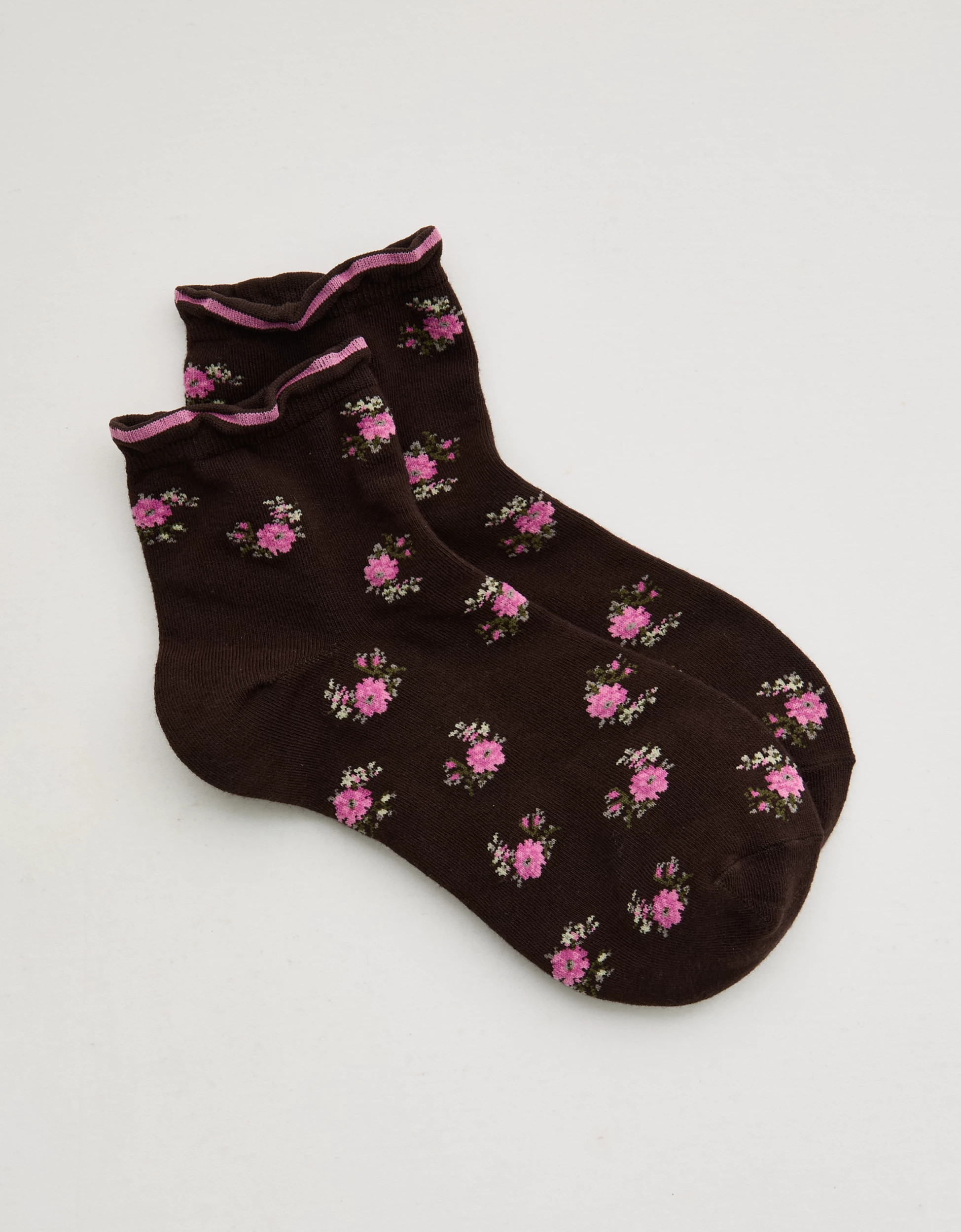 Aerie Mini Ruffle Quarter Socks | Aerie