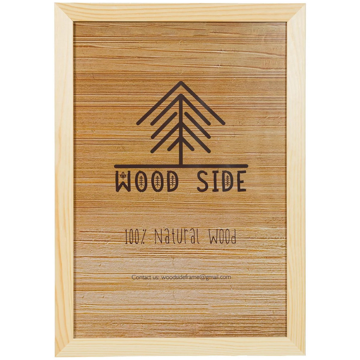 Rustic Wooden Poster Picture Frame 24x36 Natural Solid Eco Distressed Wood for Wall Mounting Barn... | Walmart (US)