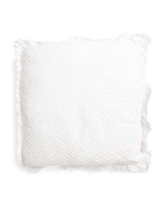 Made In Portugal Waffle Euro Pillow | TJ Maxx