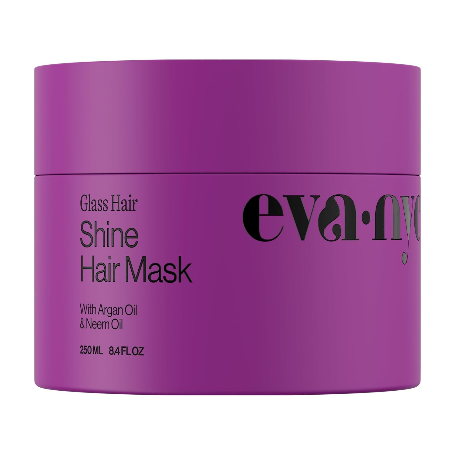 Eva NYC Anti-Frizz Hair Mask for Instant Shine - Argan Oil + Neem Oil - For High Gloss + Glassy Mirror-Like Shine - Nourishing Anti-Frizz Hair Product - Warm Vanilla Scent - 8.4 fl oz | Amazon (US)