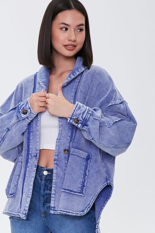 High-Low Patch-Pocket Jacket | Forever 21 (US)