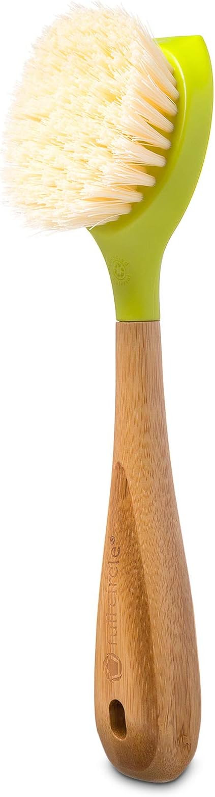 Full Circle Be Good Kitchen Dish Scrubber Brush, Bamboo Handle, Green | Amazon (US)