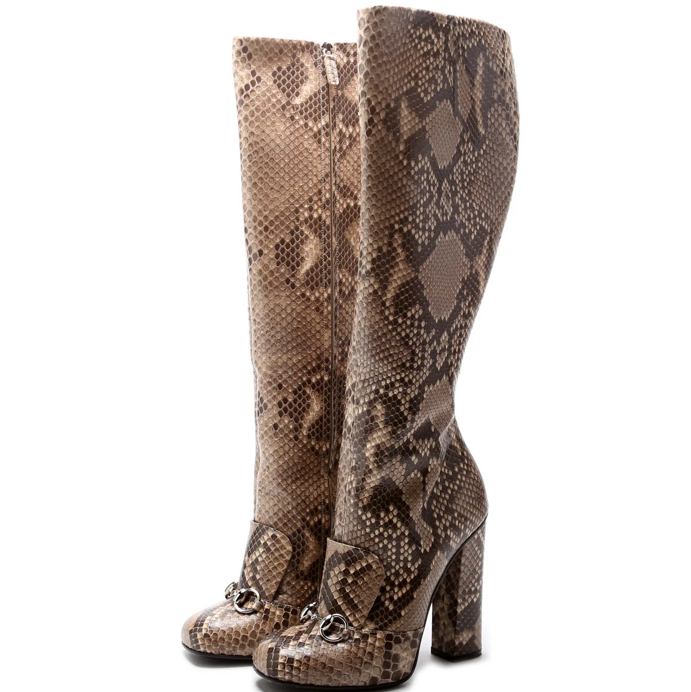 Horsebit Knee High Boots Size 38 | Keeks Designer Handbags