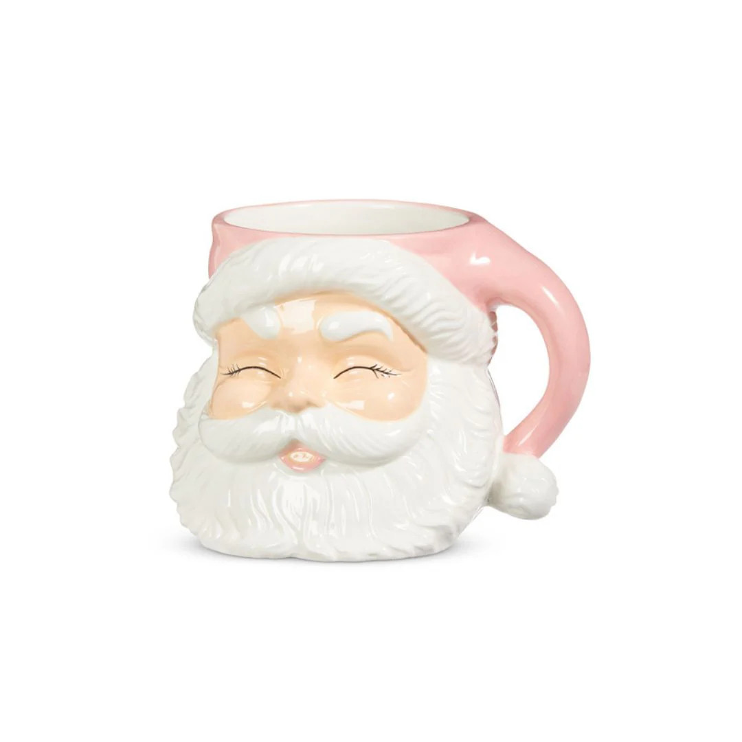 7.5" Pink Santa Container | Pink Antlers