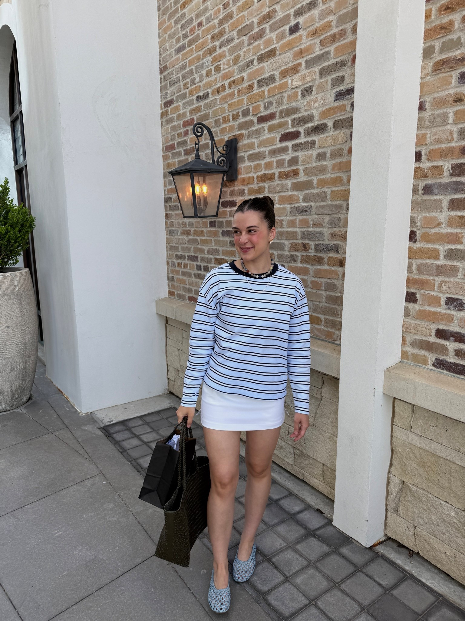 Small t shirt 4 white mini skort!

#LTKootd