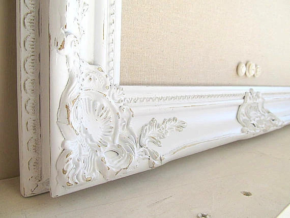 FARMHOUSE Decor MEMO BOARD Gift for Her White Linen Board | Etsy | Etsy (US)