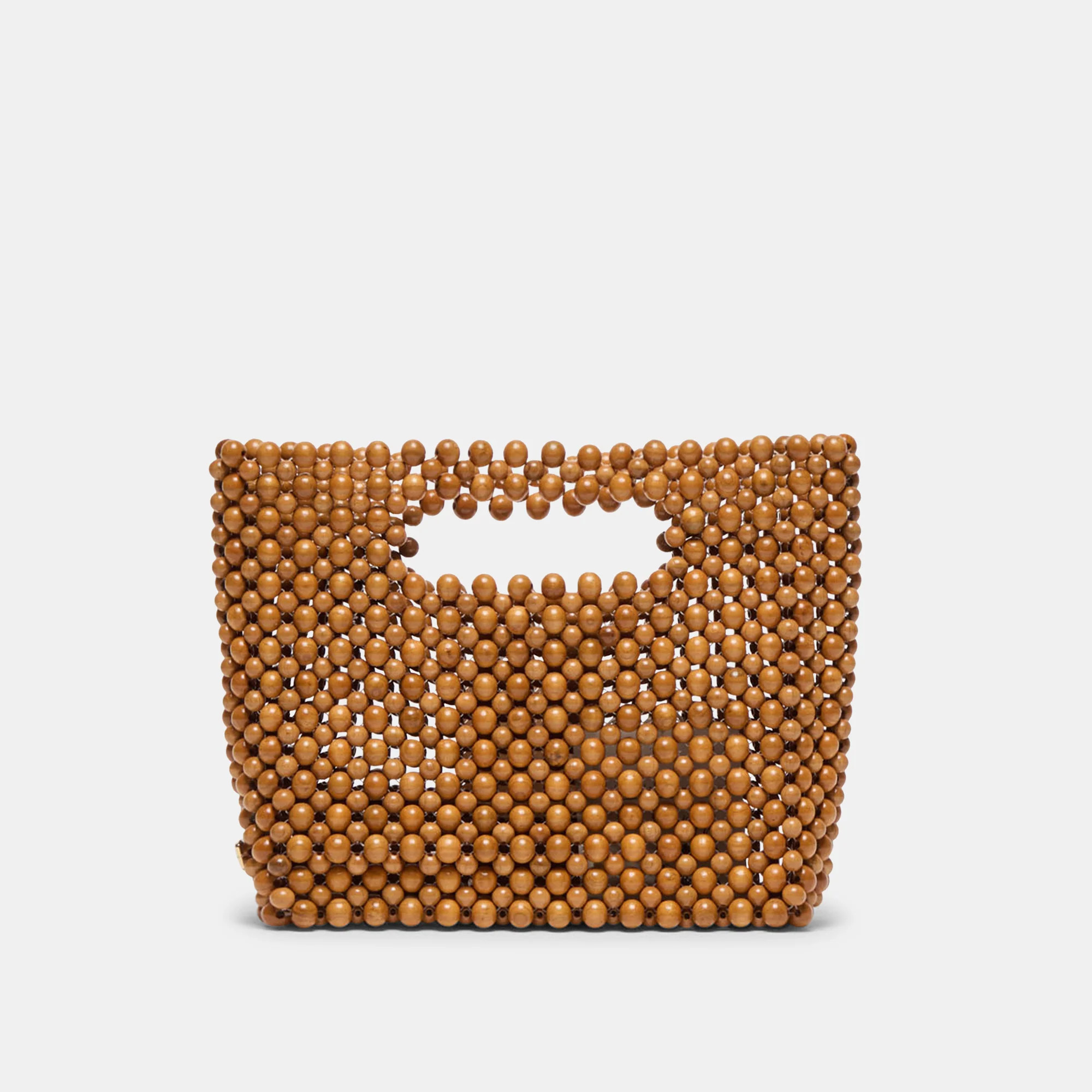 Linzy Handbag Natural Wood | DolceVita.com