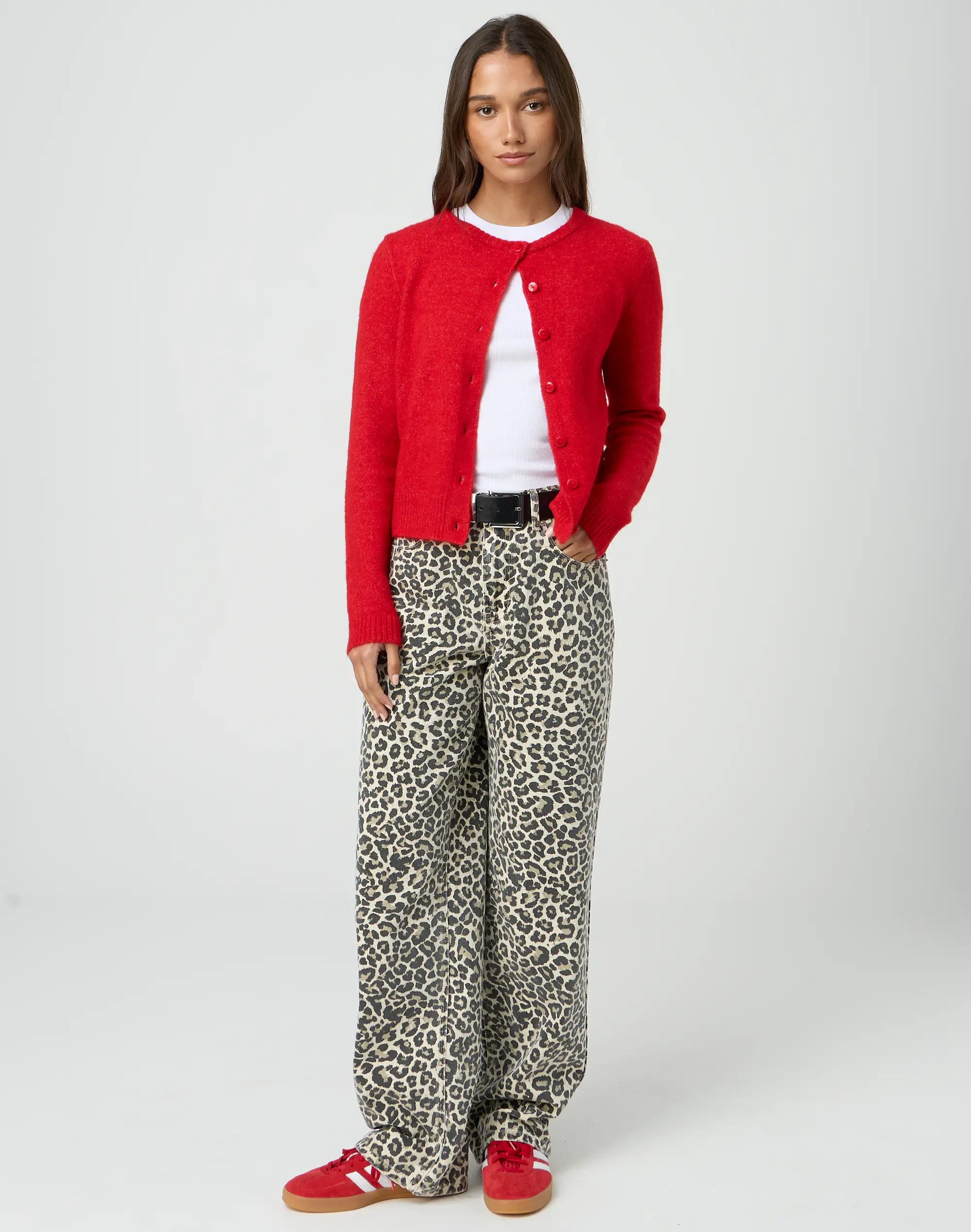 Leopard Mid Rise Baggy Fit Jean | Glassons (Australia)