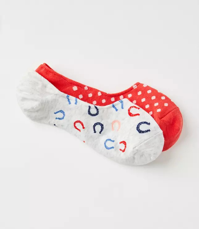 Horseshoe & Dot No Show Sock Set | LOFT