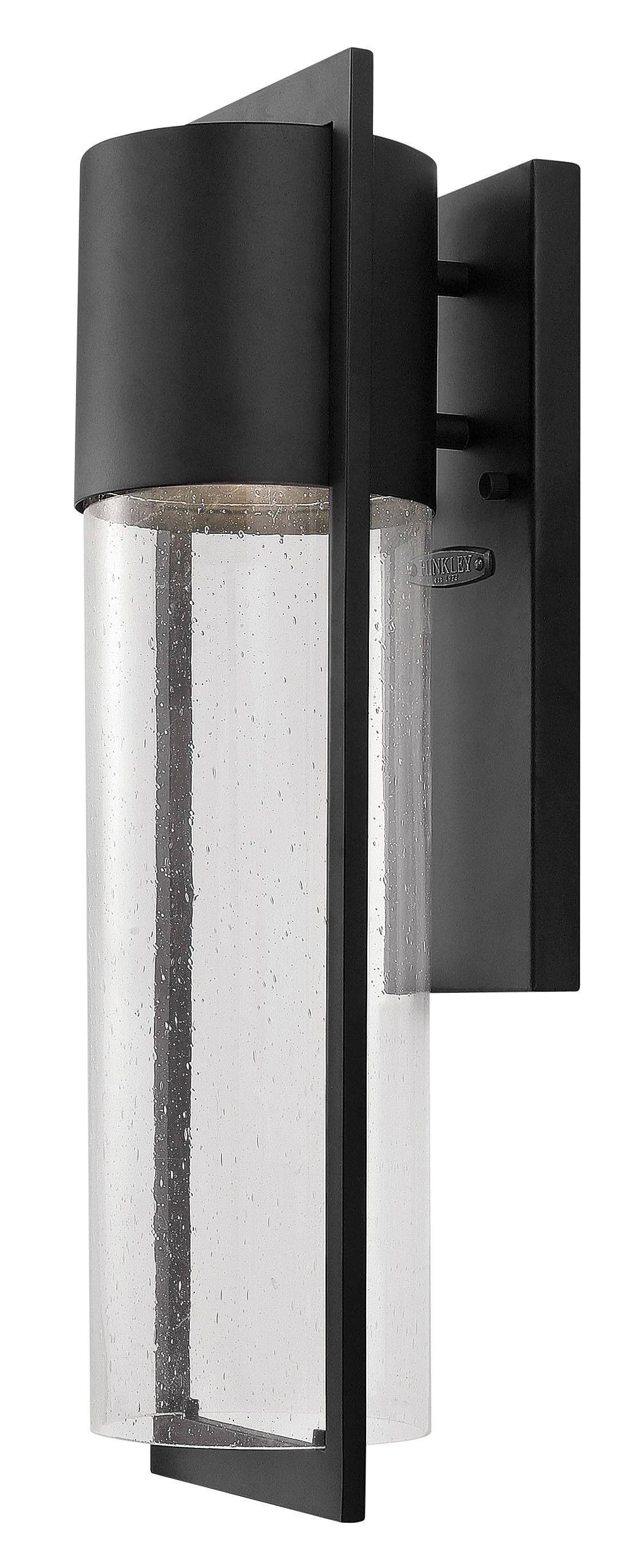 Hinkley Shelter 1 -Light 20.5-in H Black Hardwired Dark Sky Integrated LED Outdoor Wall Light one_size | 1324BK | Lowe's