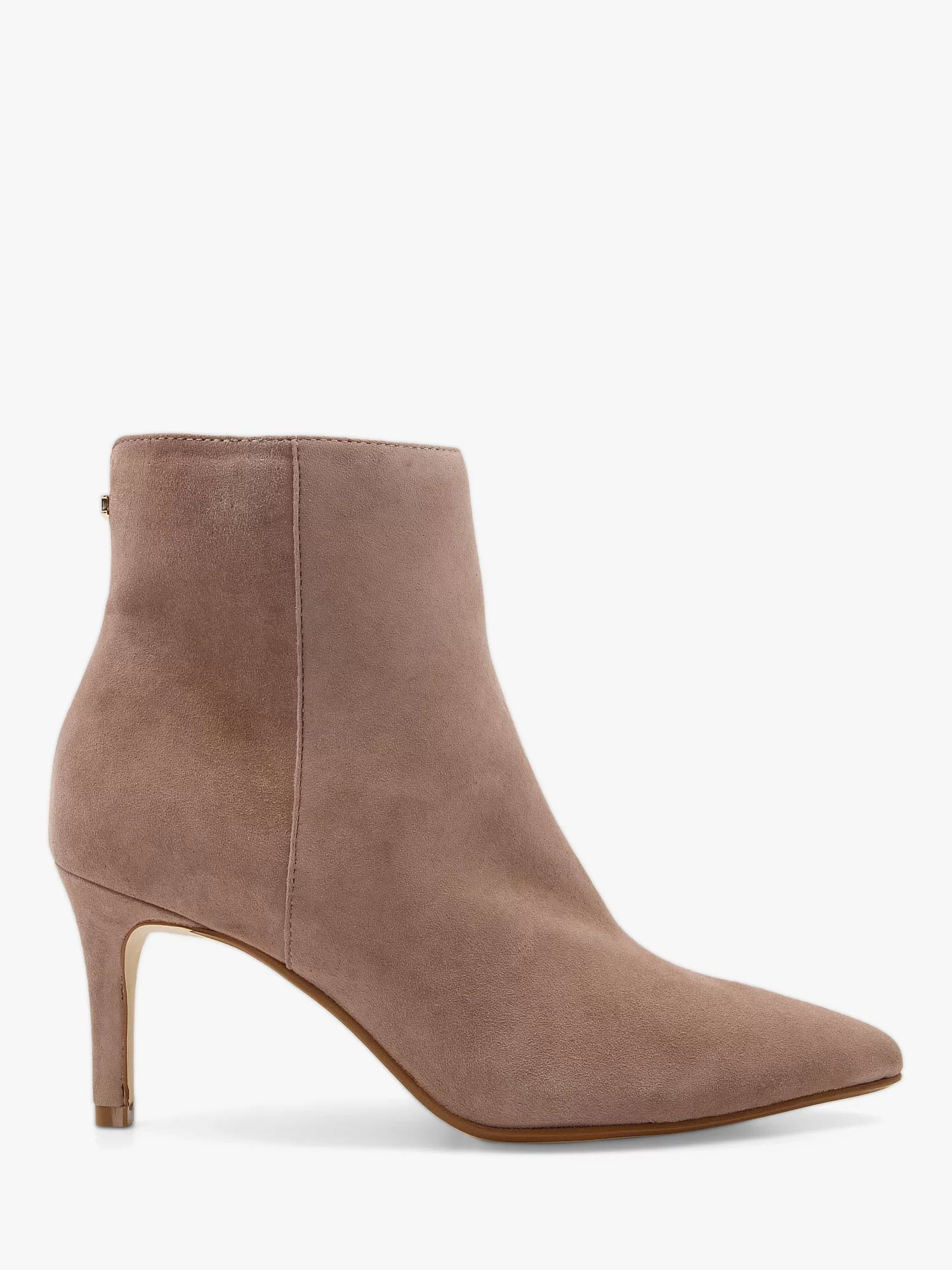 Dune Obsessive 2 Suede Ankle Boots, Taupe | John Lewis (UK)