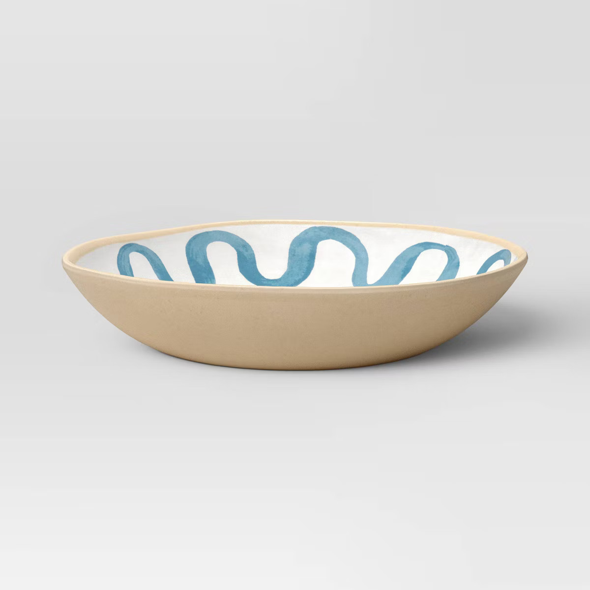 40 fl oz Melamine Ring Fish Dinner Bowl Blue - Threshold™ | Target
