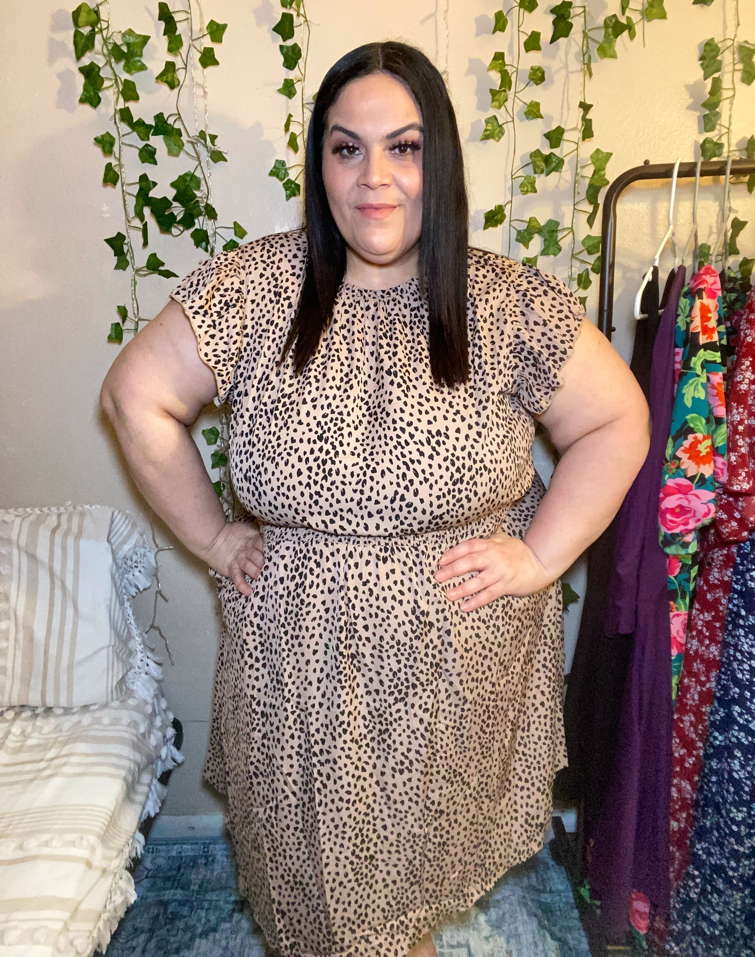 Plus Size Outfit of the day is this super cute dress from Bloomchic. I got this one in a 4X and it fits very comfortable and it’s so pretty! #plussize 

#LTKPlusSize