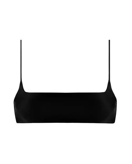 Black Square Crop Top Bikini | Ark Swimwear