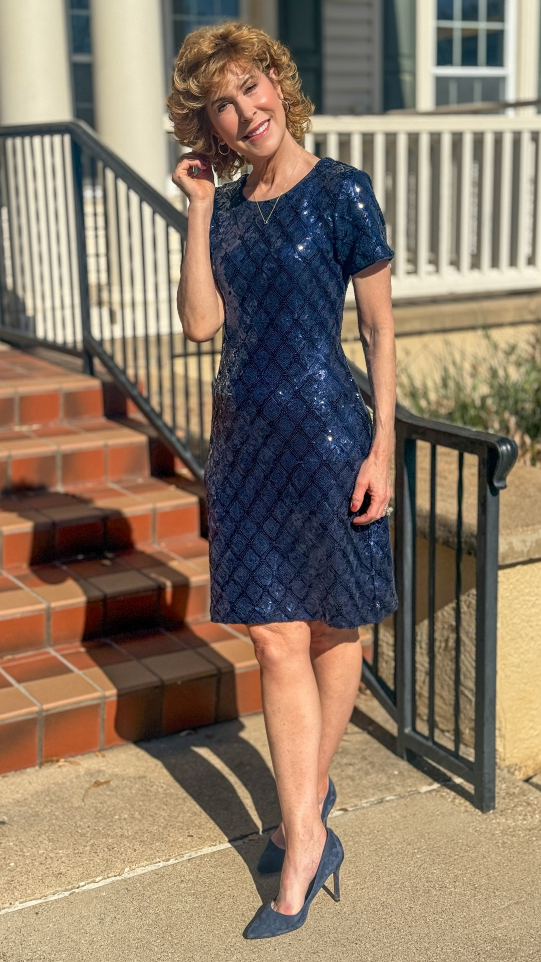 Want to light up the party? This navy sequined Jude Connally dress is an instant confidence booster, thanks to its beautifully tailored silhouette and subtle diamond shimmer that catches the light just right. It’s lightweight, easy to wear, and perfect for any festive gathering when you want to feel polished without the fuss. Pair it with simple heels and let the dress do all the sparkling!

#LTKHoliday #LTKOver40 #LTKSeasonal