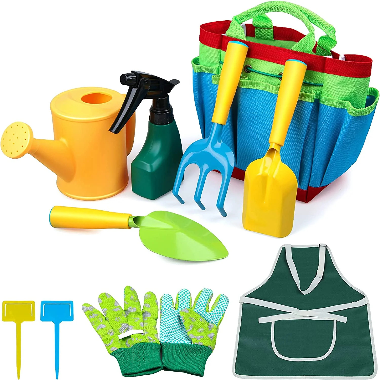 Ucradlekids Gardening Tool Set, Toddlers Garden Tools, Rake, Includes Shovel Rake Watering Can Gl... | Walmart (US)