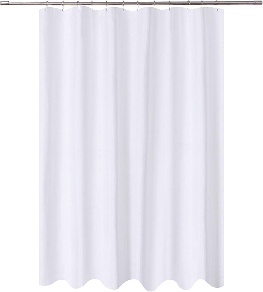 N&Y HOME Fabric Shower Curtain Liner Extra Long 72 x 84 Inches with 2 Bottom Magnets, Hotel Quali... | Amazon (US)