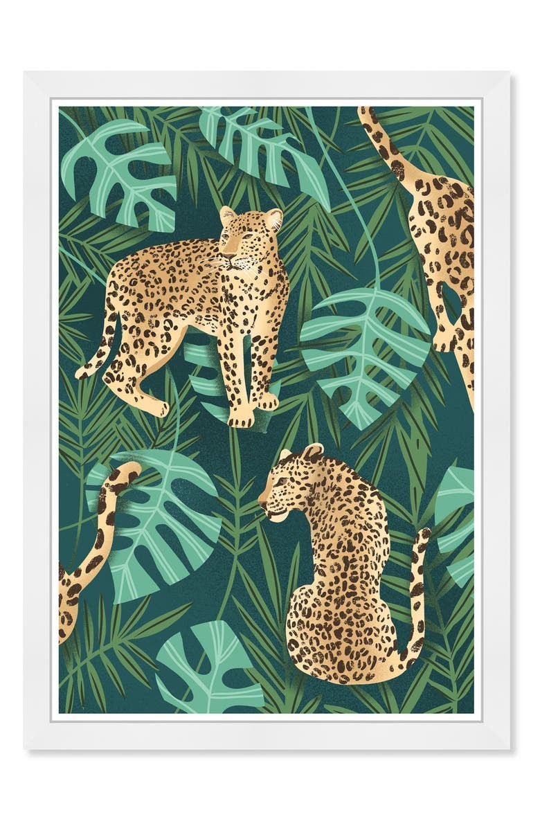 Cheetahs & Monstera Leafs Framed Wall Art | Nordstromrack | Nordstrom Rack