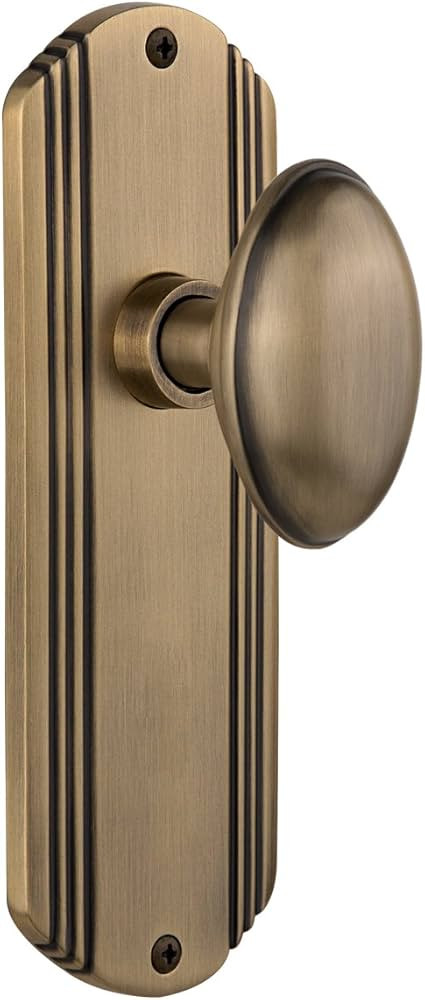 Nostalgic Warehouse Deco Plate with Homestead Door Knob, Privacy - 2.375", Antique Brass | Amazon (US)