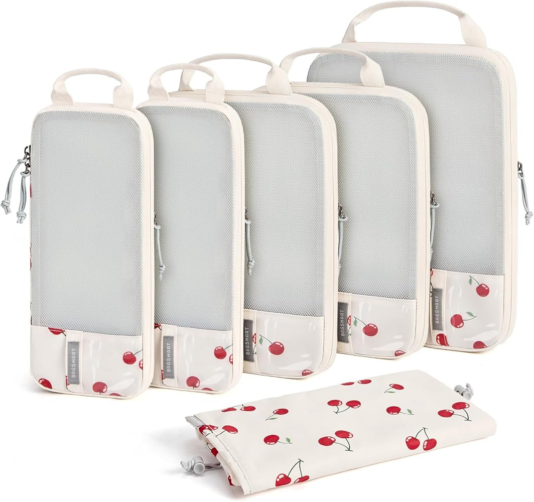 BAGSMART 6 Set /4 Set/2 Set Compression Packing Cubes for Travel, Lightweight Luggage Organizer B... | Amazon (US)