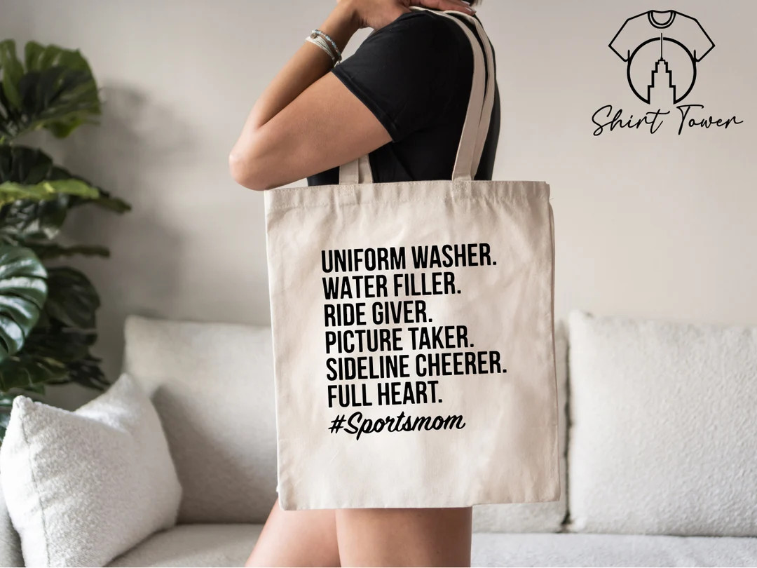 Uniform Washer Sports Mom Tote Bag, Funny Mom Tote, Gift for Mom, Reusable Bag, Basketball Mom, S... | Etsy (US)