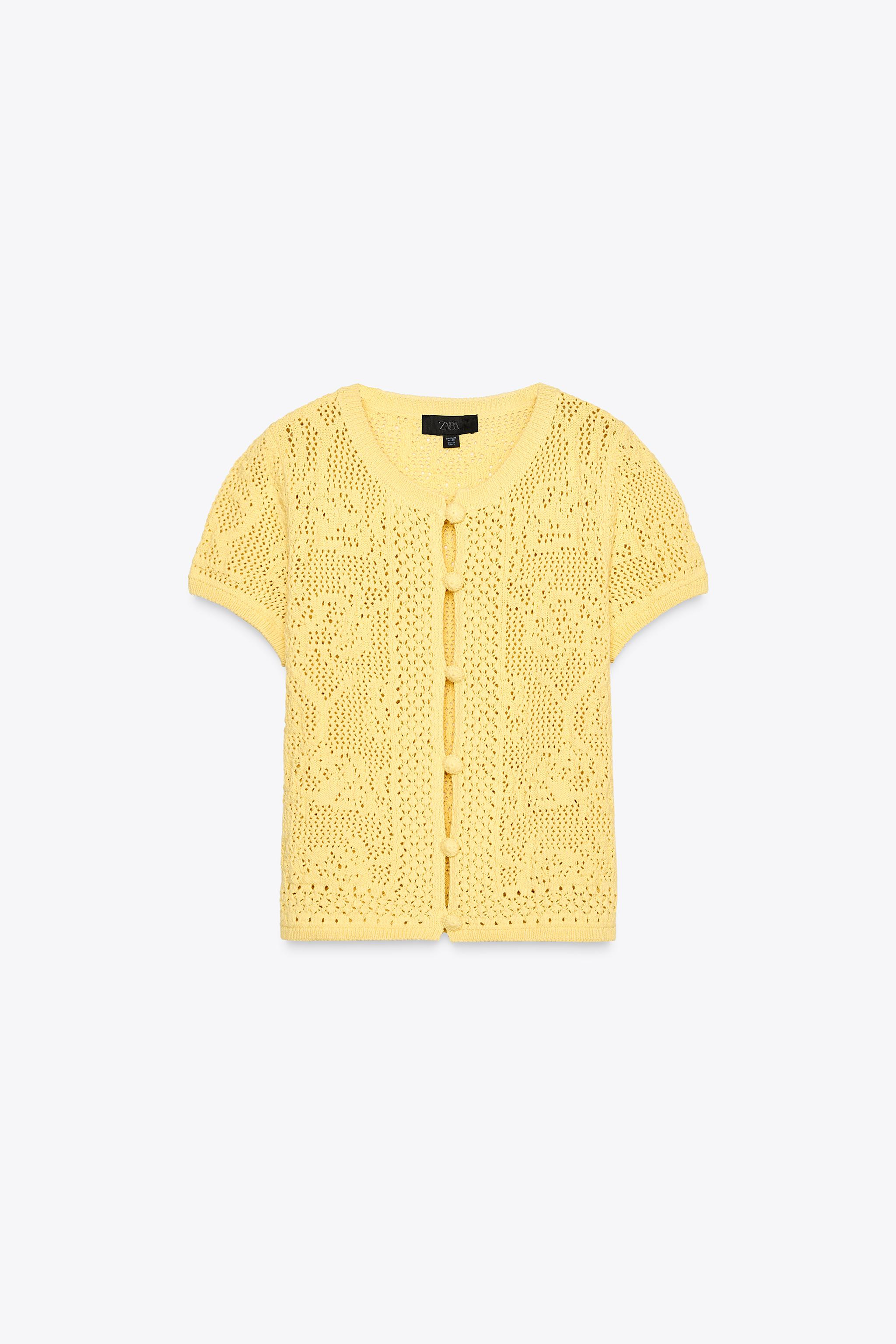 CROCHET KNIT TOP | Zara US