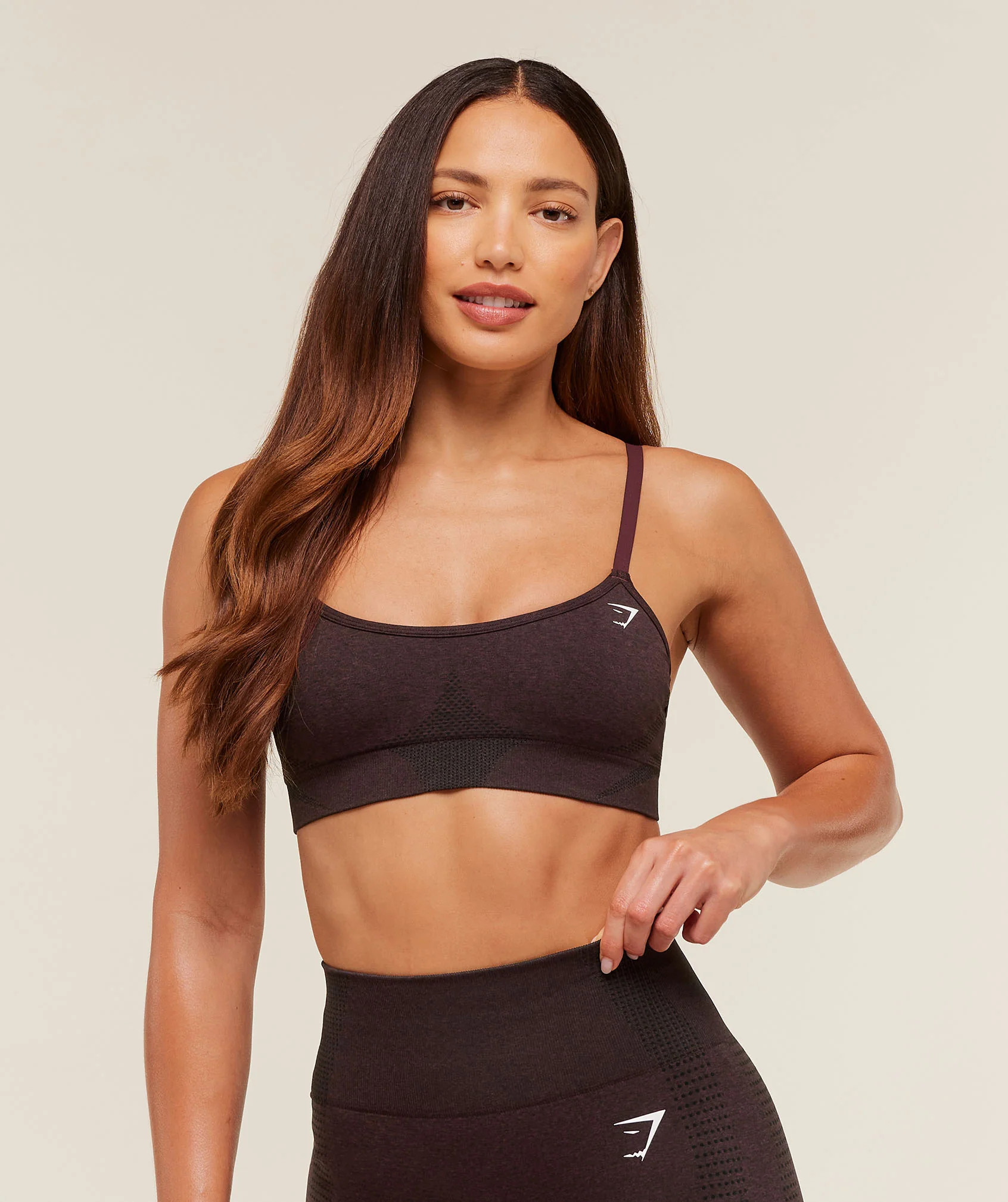 Gymshark Vital Sports Bra - Rich Maroon/Marl | Gymshark US