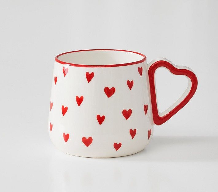 Love Bug Ceramic Hearts Kid Mug | Pottery Barn Kids