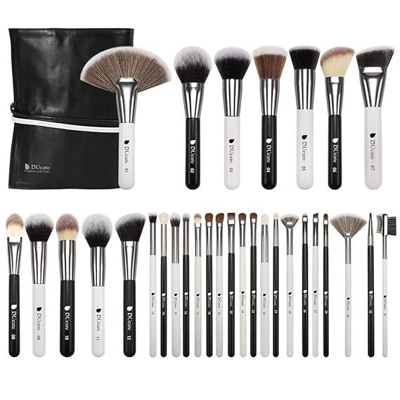 DUcare Makeup Brushes Set Professional Panda Makeup Brush Set 31Pcs Kabuki Foundation Blending Fa... | Amazon (US)