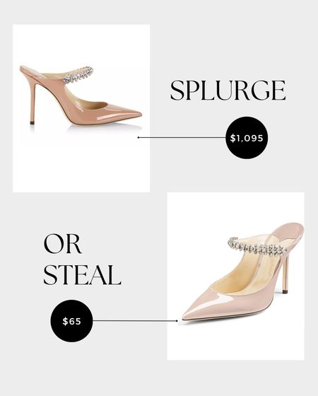 A jimmy choo bling heel for way less! I have the real version of these and this dupe is identical!! 

#LTKsalealert #LTKfindsunder100 #LTKshoecrush