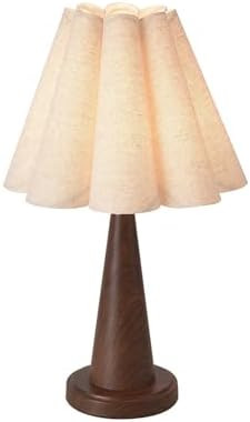 KUNJOULAM Modern Table Lamp, 20.5”" Height Minimalist Accent Lamp Withwith Petal Linen Lampshad... | Amazon (CA)