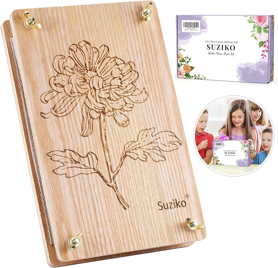Suziko Flower Press Kit for Adults& Kids Flower Preservation Kit Measures 10.8" x 6.9"Flower Pres... | Amazon (US)