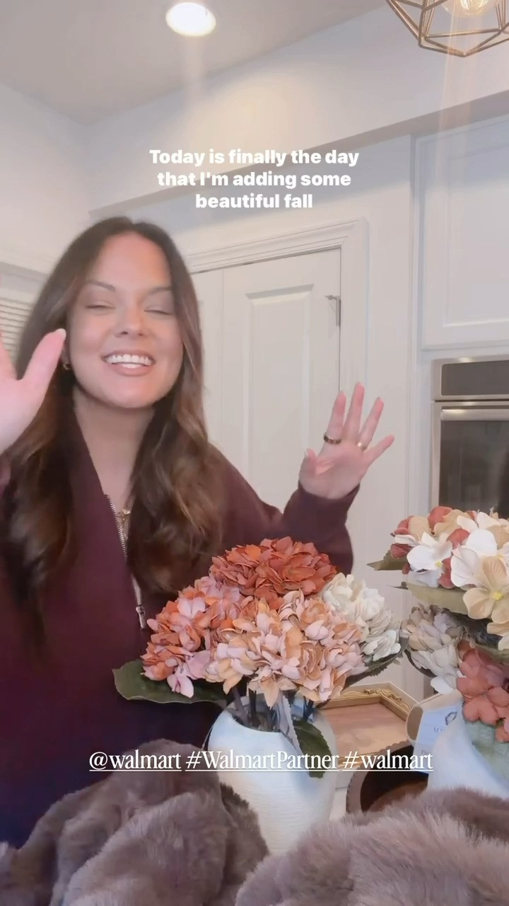 #walmartpartner cannot wait to decorate for fall with these new finds on @walmart 🍂🤎🍁 the pumpkin candle, brown blanket and gorgeous artwork may be my favorite!! #walmart  

 #LTKSeasonal #LTKHome
