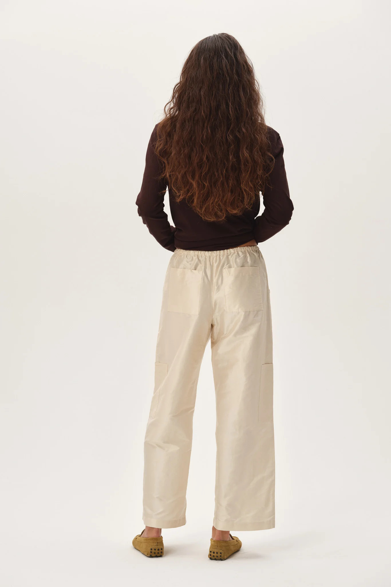 The Taffeta Drawstring Cargo Pant | DONNI.