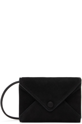 The Row - 블랙 미니 엔벨롭 파우치 | SSENSE