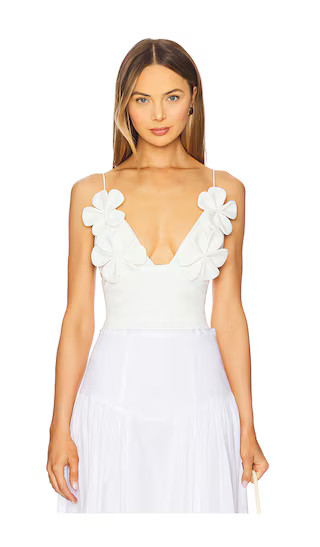 Ingrid Fitted Flower Top | Revolve Clothing (Global)