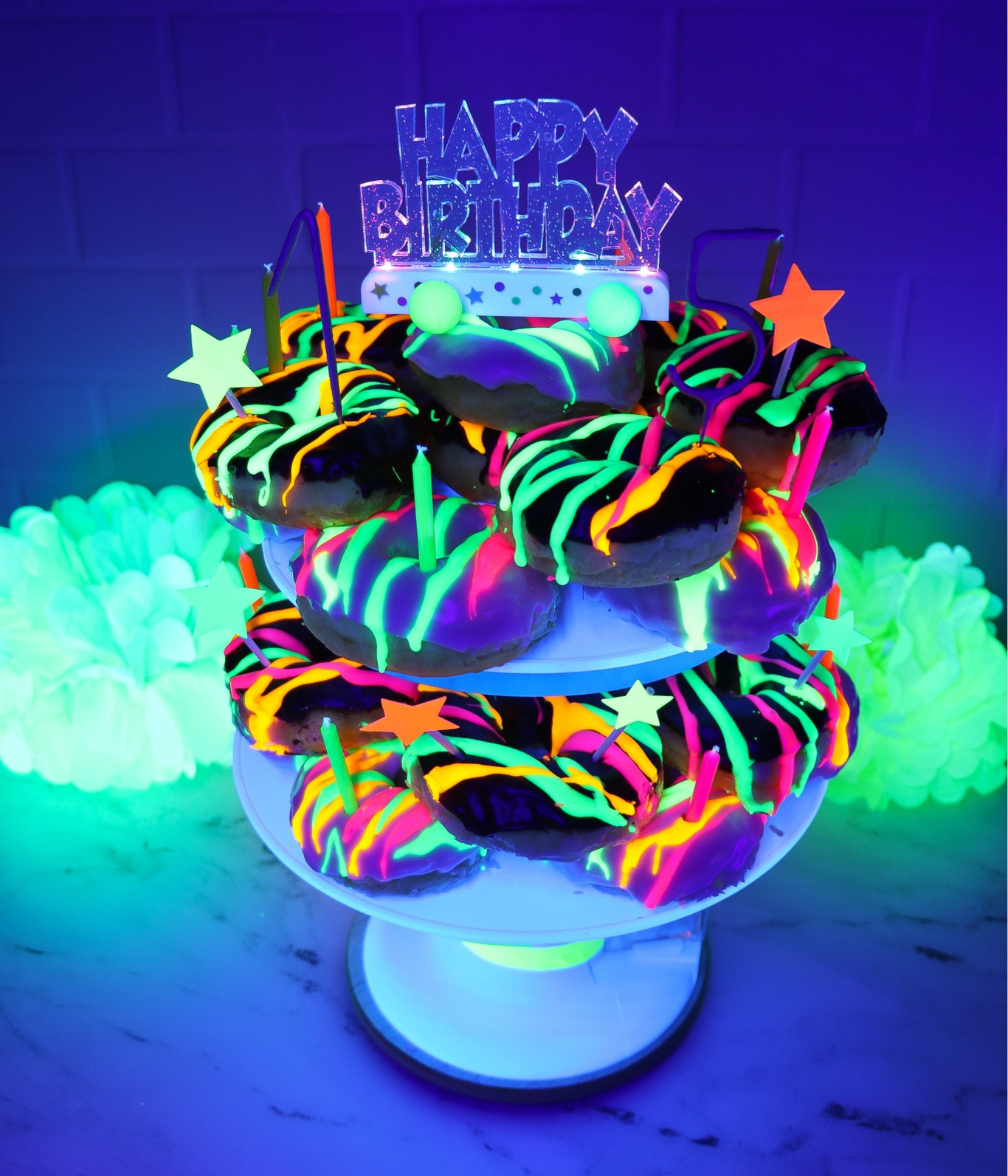 Glow donut cake with surprise gift pop up stand!

#LTKFamily #LTKHome #LTKParties
