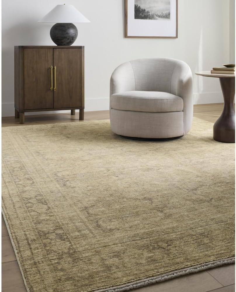 Livabliss x Galey Alix Fetscher V Vintage Damask Area Rug, 7'10" x 10' (8' x 10'), Dusty Sage | Amazon (US)