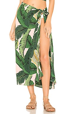 BEACH RIOT x REVOLVE Palm Sarong Cover Up in Pink Palm from Revolve.com | Revolve Clothing (Global)