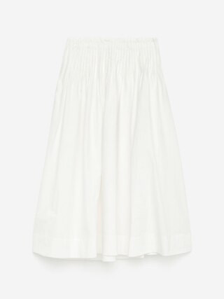 Baumwollrock mit Biesen – Weiß – Damen – ARKET DE | Arket EU