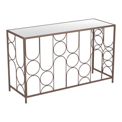 Trejaun Console Table Bronze | Wayfair North America