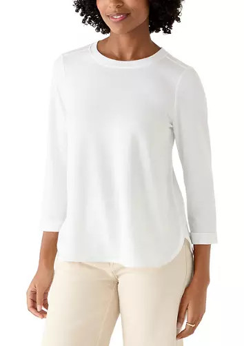 Women's 3/4 Sleeve Baby Terry Top | Belk