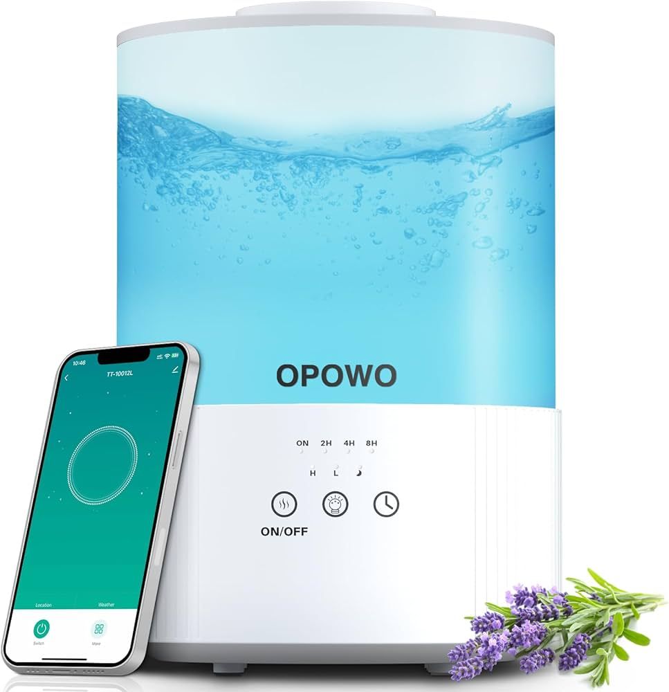 OPOWO Humidifiers for Bedroom Large Room, 2.5L Cool Mist Humidifiers for Baby Plants, Top Fill Ai... | Amazon (CA)