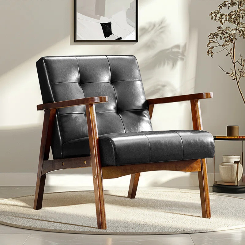 Havva Faux Leather Armchair | Wayfair North America