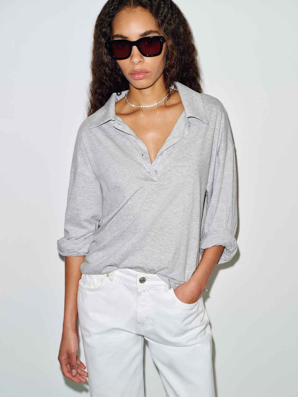 Mellen Polo Knit Top | Reformation (Global)