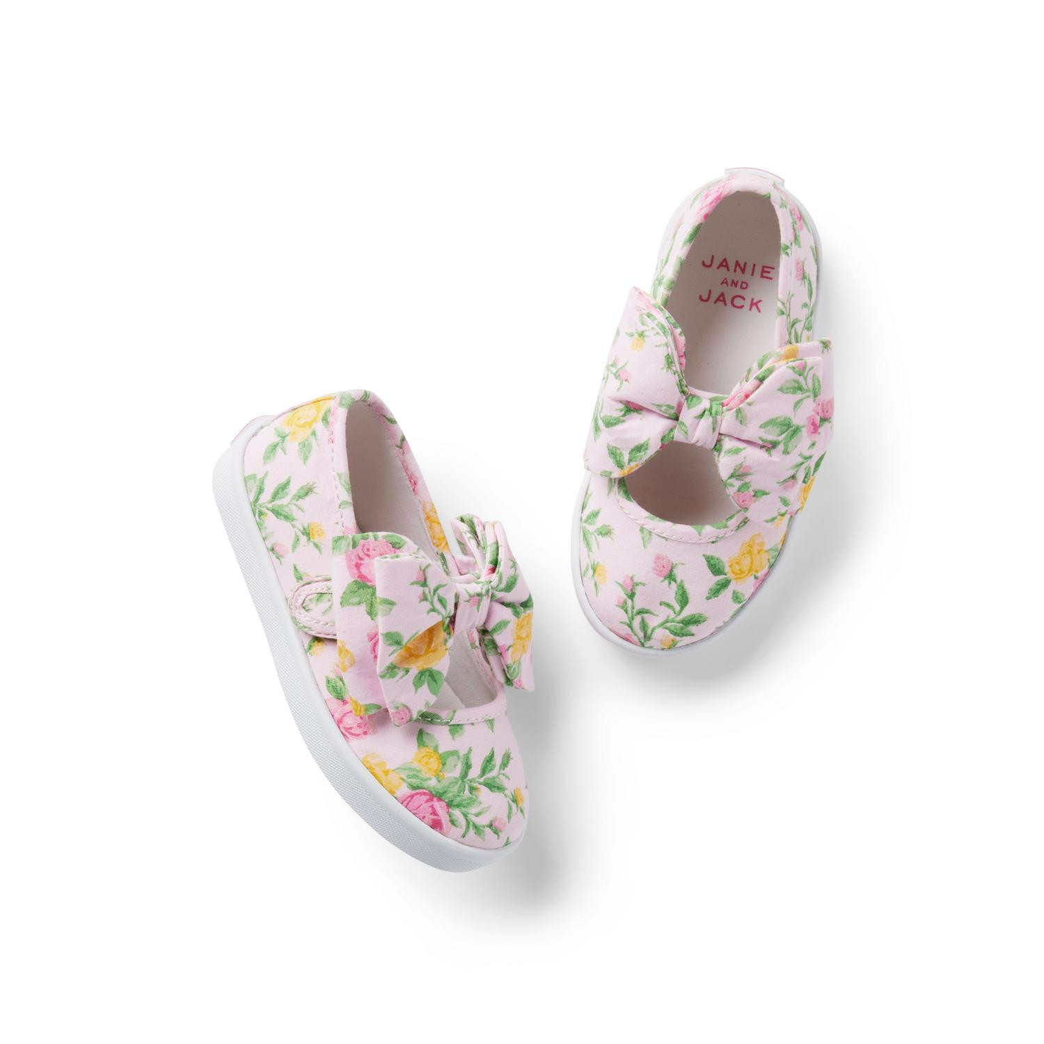 Floral Bow Sneaker | Janie and Jack