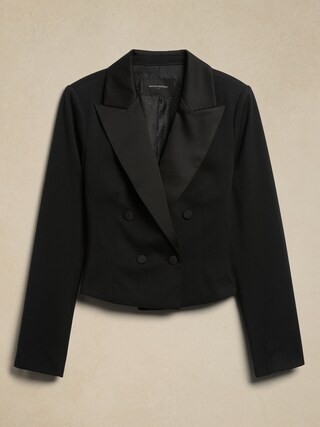 Cropped Tuxedo Blazer | Banana Republic Factory